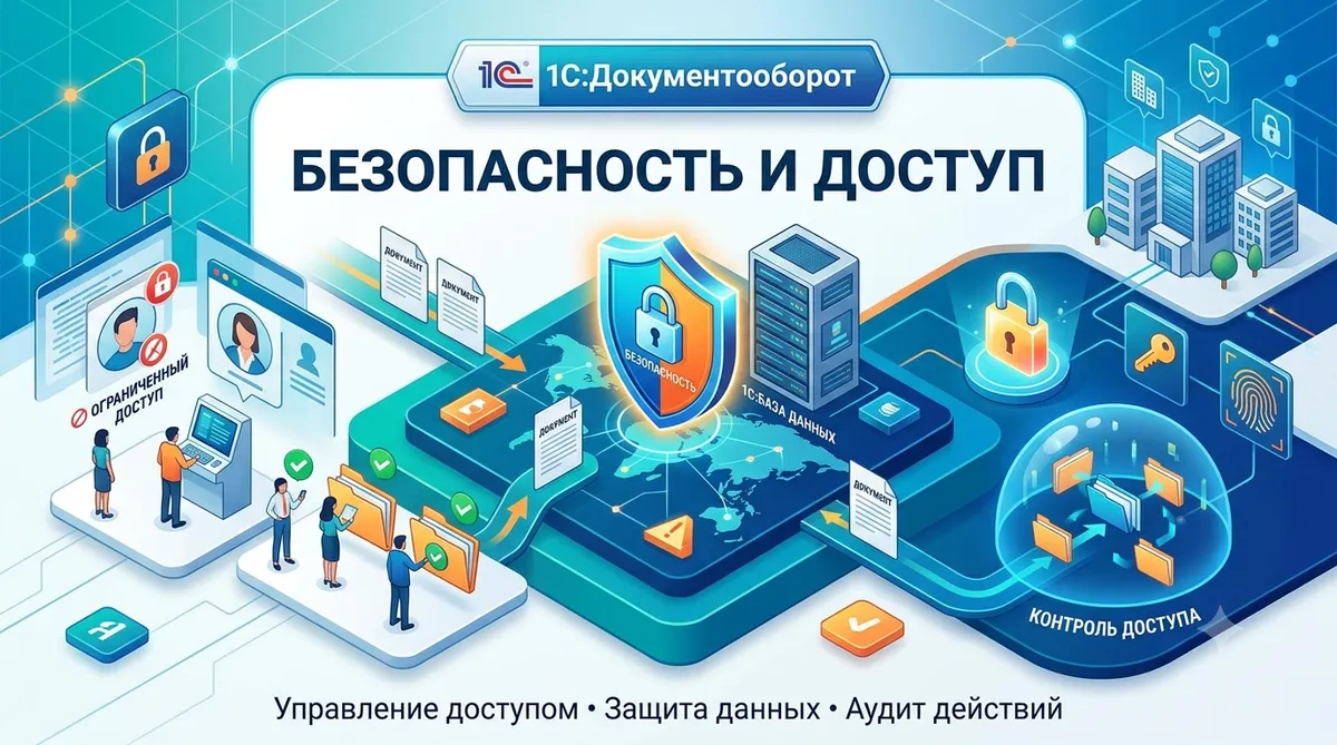 1С:Документооборот: Безопасность и доступ