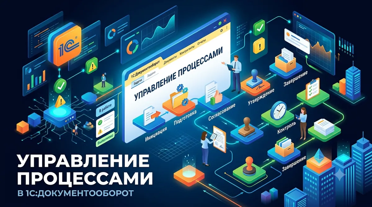 Управление процессами в 1С:Документооборот