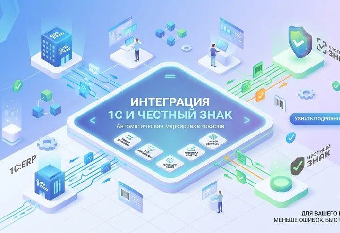 Интеграция 1С и ИС МП Честный Знак