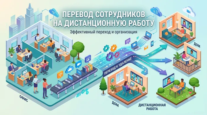 Перевод сотрудников на дистанционную работу
