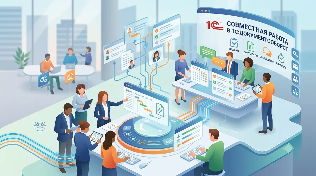 Совместная работа в 1С:Документооборот