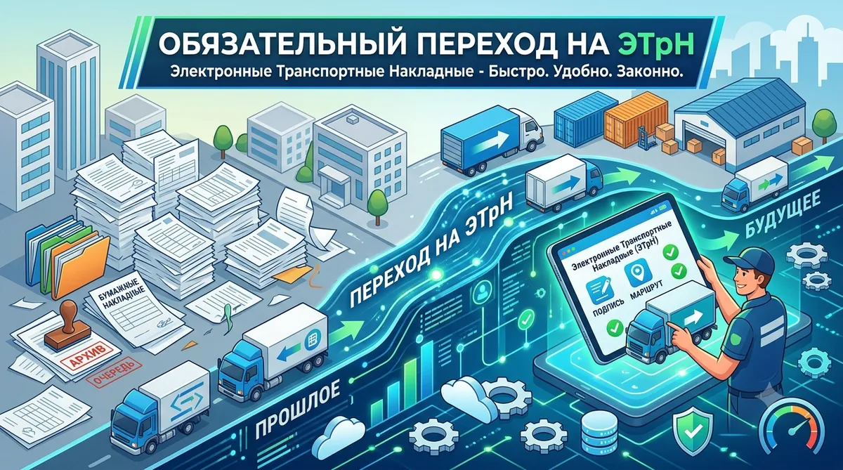 Обязательный переход на электронные транспортные накладные (ЭТрН)