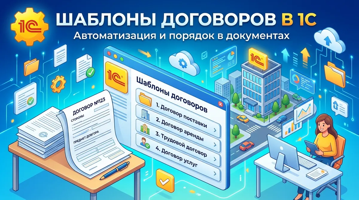 Шаблоны договоров в 1С